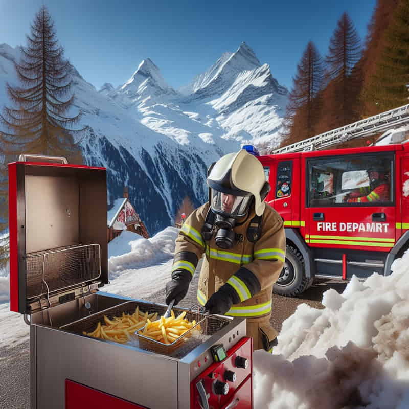 Ein Feuerwehrmann erzeugt eigenes HVO